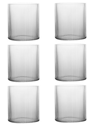 6-Piece Transparent 300Ml Ribbed Drinking Glasses With Thin Base – Vertical Striped Design Glass Cups For Beverage Serving & Daily Use - pzsku/ZF487B2495F1F5B57F863Z/45/1743476906/c6eaf036-73e3-4c34-bc2a-0bda10099ba9