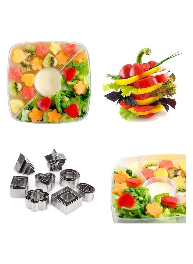 Cool Baby COOLBABY 24 Pcs Cookie Stainless Steel Mold Set Food Fruits Biscuits Cutters For Icing Pastry Sugar Craft Cake Decoration With Box  - Image 4
