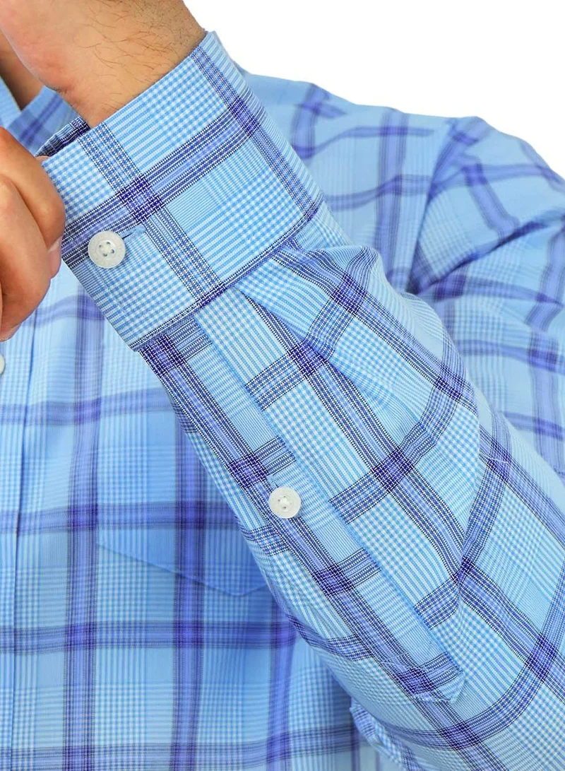 GIORDANO  Men's Wrinkle-Free Long Sleeve Cotton Oxford Shirt for Men | Best Price UAE