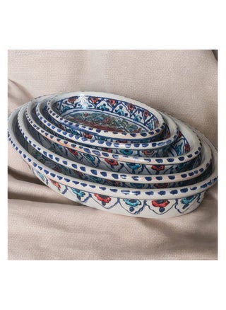 5-piece service set of different sizes made of pottery and porcelain - a distinctive artistic touch - hand-drawn, safe in ovens and microwaves - pzsku/ZF487C58BD17D0F3C55D8Z/45/1746286150/4de3fcce-c29d-4436-afd4-d003735a7257
