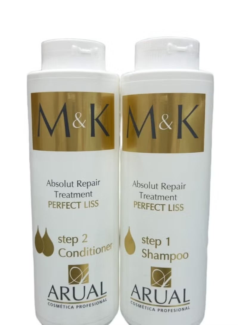 400ml shampoo and 400ml conditioner with protein and keratin extract for colored hair