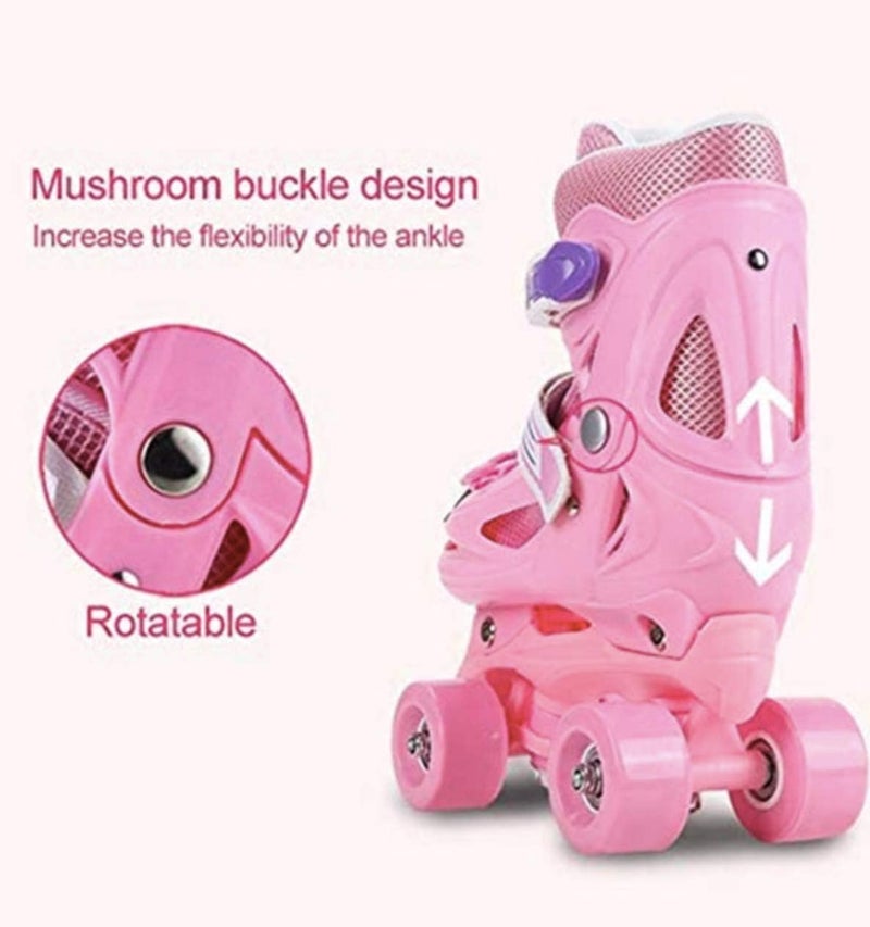 LIMOS Roller Skates Shoes,Double Rows 4 Wheels, Adjustable Shoe Size AREA for Boys And Girls - Image 5