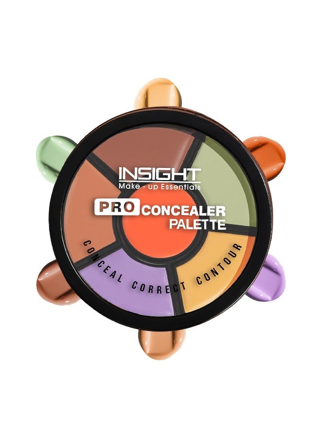 INSIGHT Pro Concealer Palette - Corrector|Full Coverage|Satin–Matte Finish|3 In 1 Conceal,Contour & Correct| Long Lasting|Waterproof|Easily Blendable| For All Skin Types - 15gm - Image 1