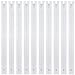 DOITEM 8 10 12 14 16 18 20 22 24 Inch Multicolor Nylon Coil Zippers for Sewing and Crafts White 8Inch - Image 2