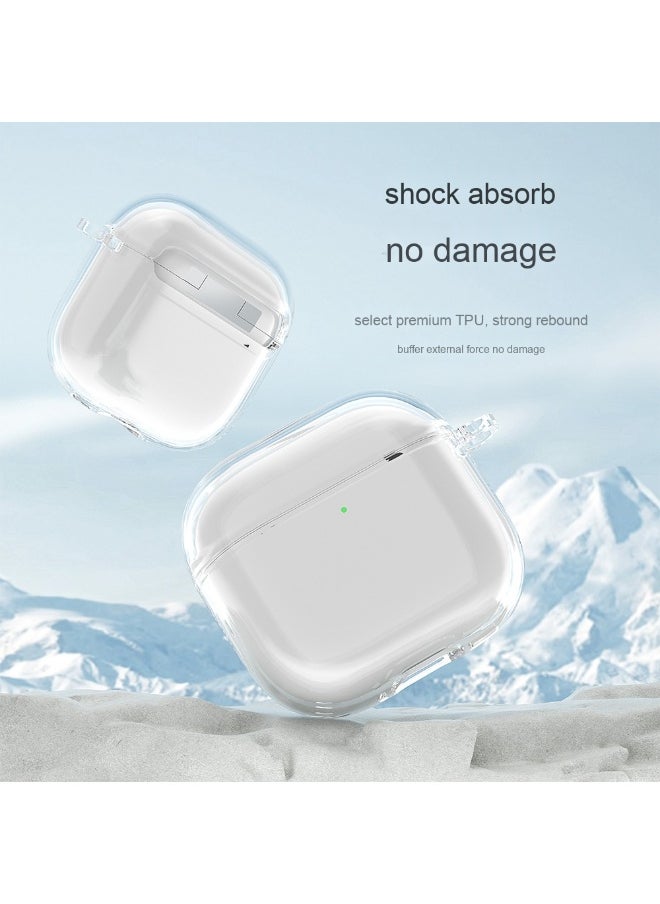 Generic - Fashion Transparent Soft Shell Protective Case Cover for Apple AirPods 4 for Men Women - Image 1