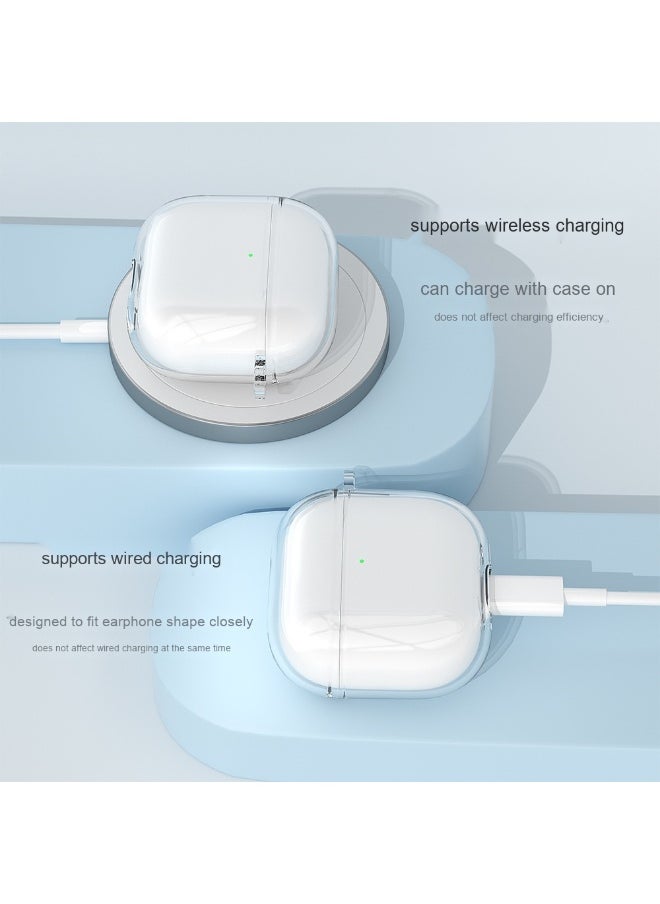 Generic - Fashion Transparent Soft Shell Protective Case Cover for Apple AirPods 4 for Men Women - Image 1
