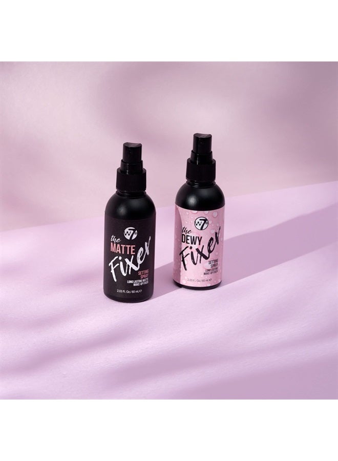 W7 مجموعة ف fixer - رذاذ تثبيت المكياج 2 قطع - لمسات لامعة ومطفية لتثبيت المكياج الاحترافي - Image 2