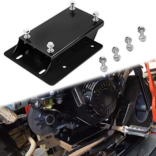 JY PERFORMANCE لوحة رفع محرك JY PERFORMANCE لتحويل العزم لسيارات Predator 196cc / 212cc على دراجات Coleman الصغيرة، باللون الأسود - ارتفاع 1 3/4 بوصة - Image 5