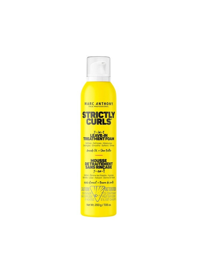 Marc Anthony Leave In Hair Treatment, Strictly Curls - 7-In-1 Treatment Foam for Curly Hair Defines, Defrizzes, Moisturizes, Detangles, Softens & Shines with Avocado Oil & Shea Butter - 7.1 Ounce - Image 1