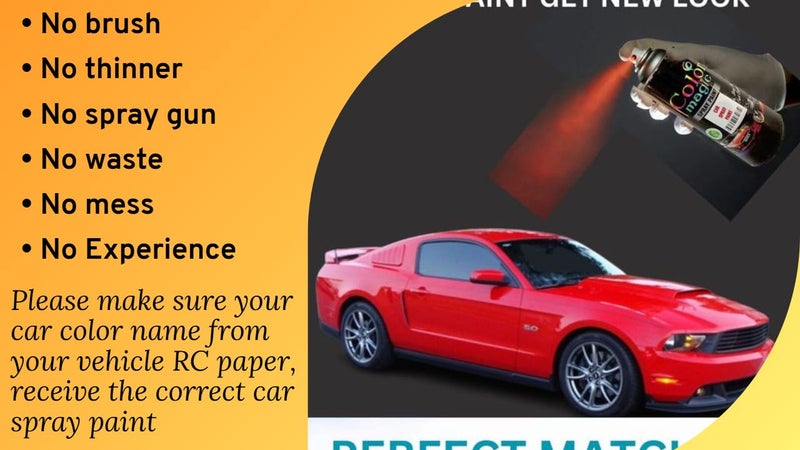 Color Magic طلاء رذاذ لؤلؤي أبيض قطبي (اسم لون RC) متوافق مع سيارة ماروتي بريزا - Image 2