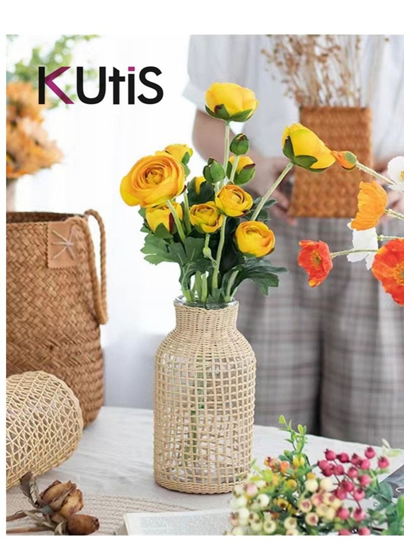Kutis Handmade Aquatic Plants Glass Vase for Home Decoration 10.5 x 20 Centimeters  - Image 4