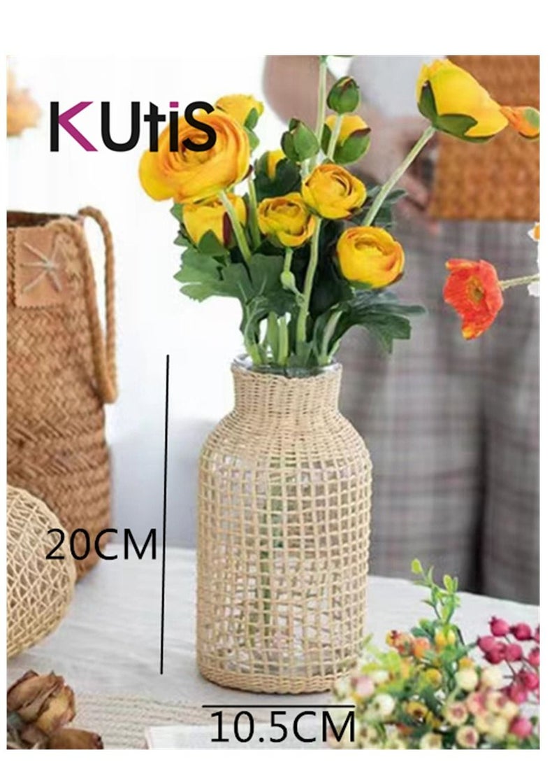 Kutis Handmade Aquatic Plants Glass Vase for Home Decoration 10.5 x 20 Centimeters  - Image 5