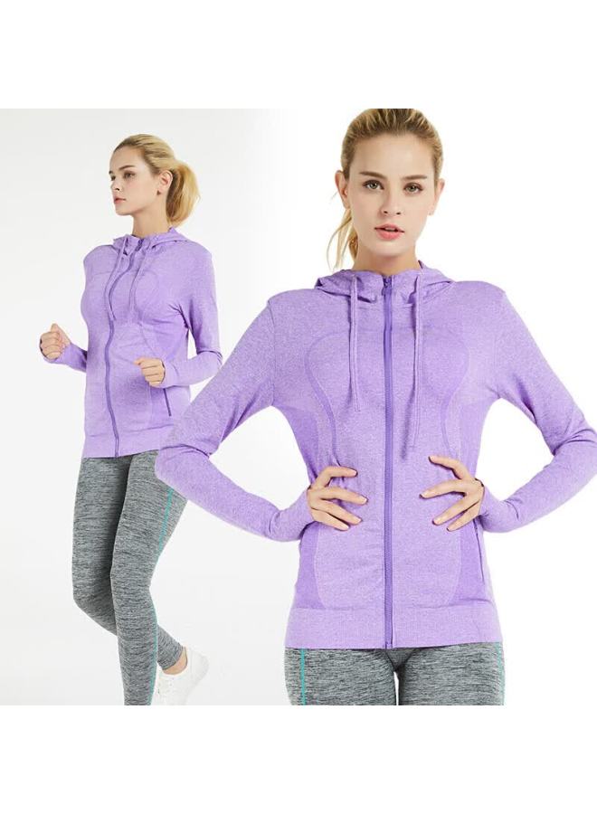 Alpint Mountain Women's Elmont Fitted Hooded Yoga Jacket Autumn Winter Short Sports Sweatshirt Cardigan Spring - Image 1