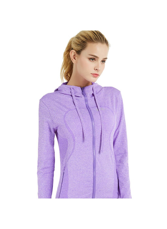 Alpint Mountain Women's Elmont Fitted Hooded Yoga Jacket Autumn Winter Short Sports Sweatshirt Cardigan Spring - Image 4