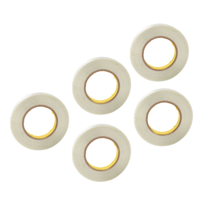 Heavy Duty Filament Strapping Tape: 15mm Width 50m Length 0.15mm Adhesive Layer - Fiberglass Reinforced High Tensile Strength 5Pcs Tape for Shipping Packaging Furniture Tooling - Image 3