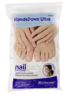 Hands Down Ultra Nail And Cosmetic Pads White 240 Count