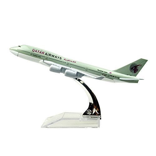 24-Hours Qatar Airways Company Q.C.S.C. B747 Alloy Metal Models Birthday Gift Plane Models Toys - Image 2