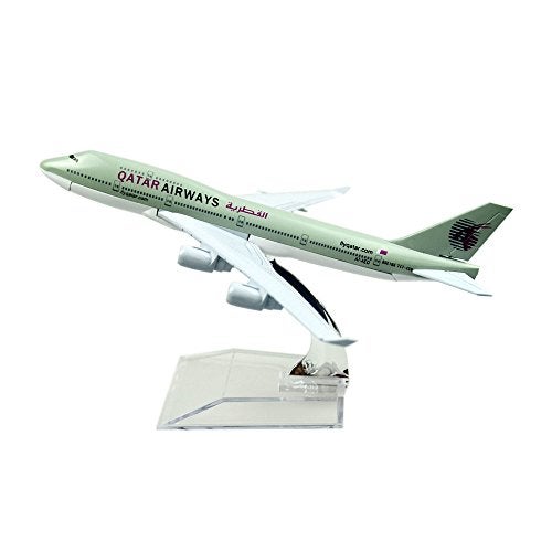 24-Hours Qatar Airways Company Q.C.S.C. B747 Alloy Metal Models Birthday Gift Plane Models Toys - Image 1