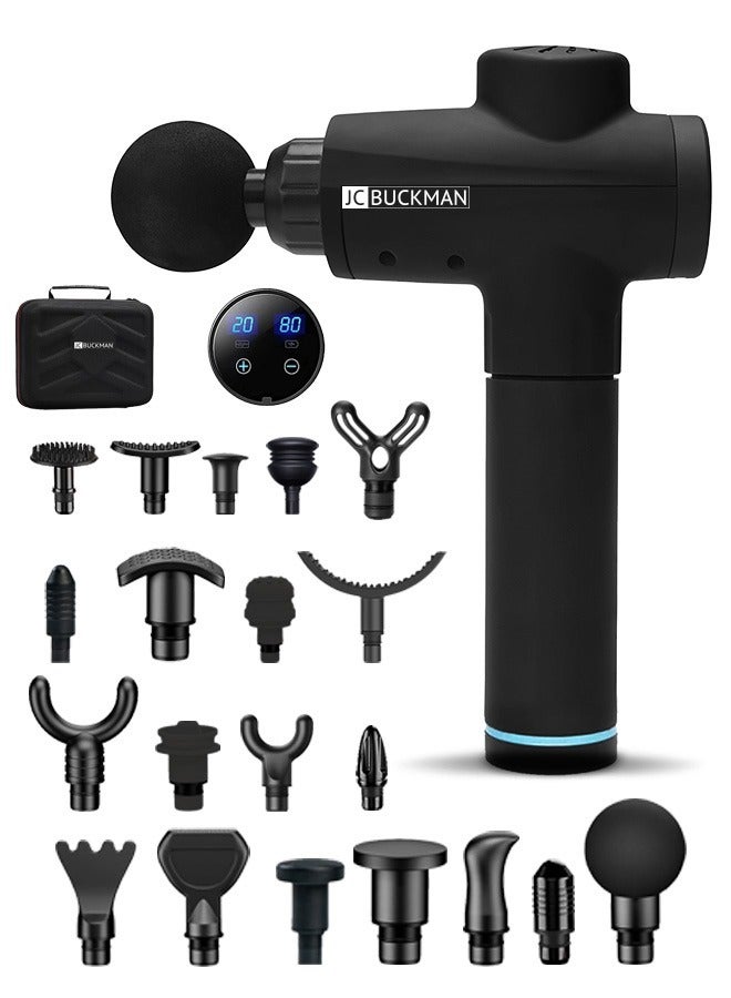 JC BUCKMAN JCbuckman BlissUs Deep Tissue Percussion Powerful Portable Gun Massager For Targeted Pain Relief, Muscle Soreness, Multiple Massage Heads - Image 1