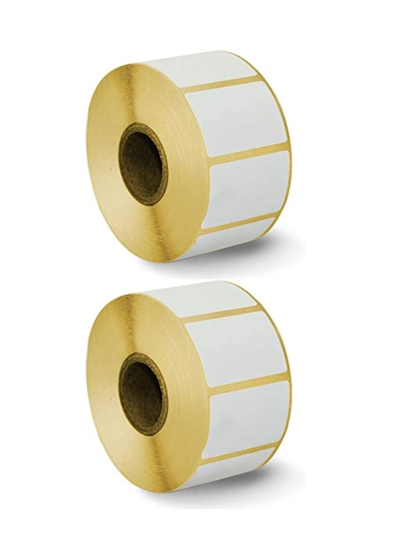 Terabyte Thermal Transfer Plain Barcode Label (58mm X 39mm) -800 Labels, Pack of 2 - Image 1