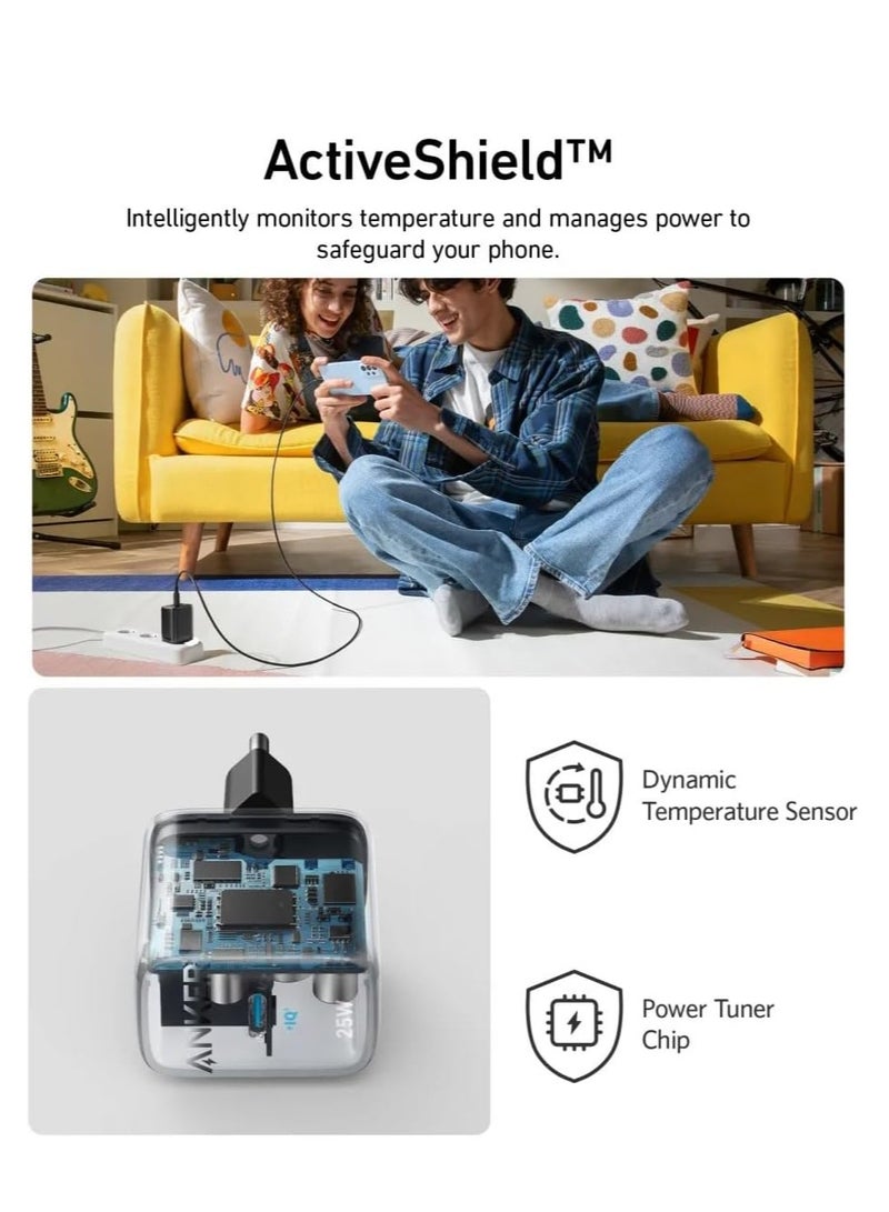 شاحن 312 25 وات تقنية الشحن السريع ايس قابل للطي PPS لسامسونج جالاكسي S23 الترا S23+ S22 S21 S20 نوت 20 10 Z فولد 3+ ضمان محلي لمدة 18 شهر أسود يو اس بي 3 - Image 4