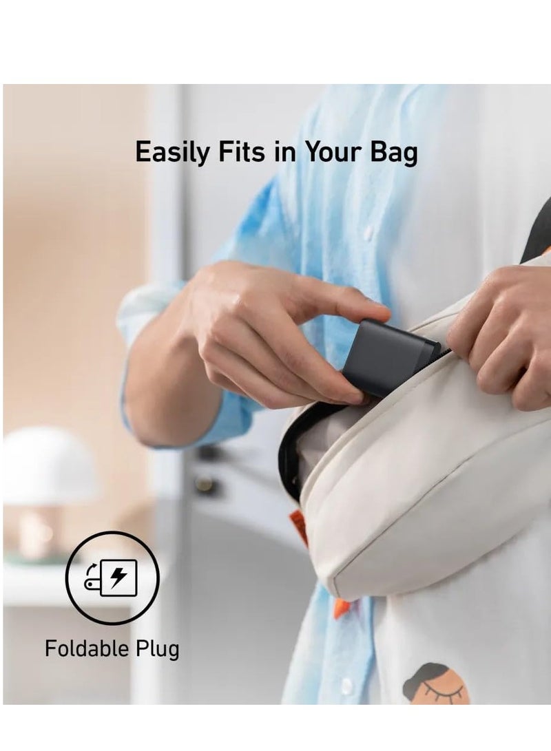 شاحن 312 25 وات تقنية الشحن السريع ايس قابل للطي PPS لسامسونج جالاكسي S23 الترا S23+ S22 S21 S20 نوت 20 10 Z فولد 3+ ضمان محلي لمدة 18 شهر أسود يو اس بي 3 - Image 3