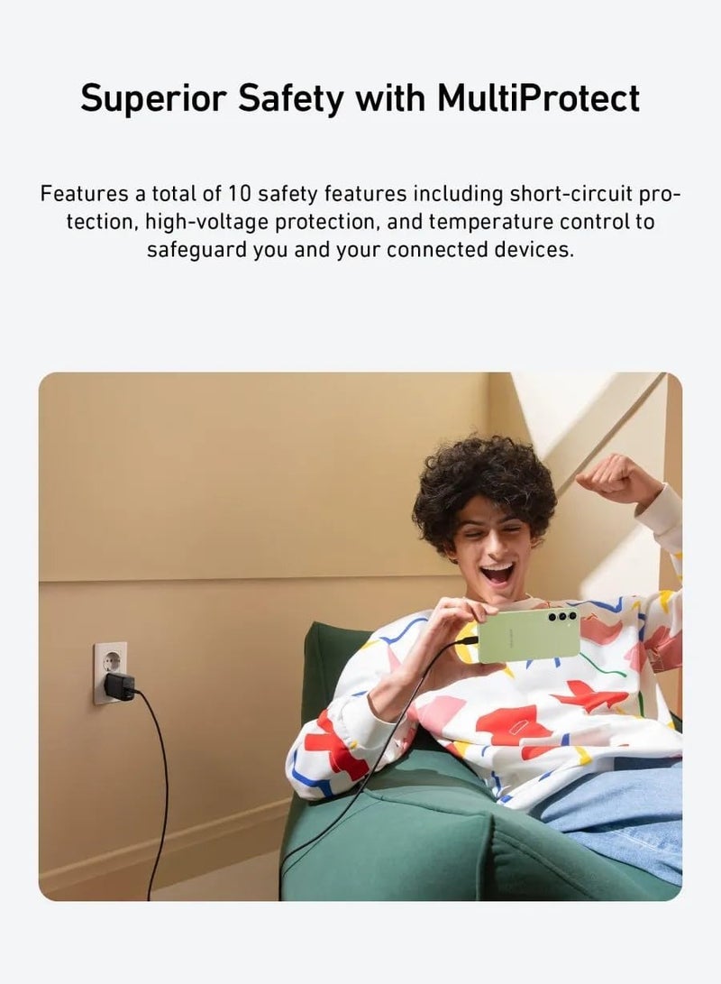 شاحن 312 25 وات تقنية الشحن السريع ايس قابل للطي PPS لسامسونج جالاكسي S23 الترا S23+ S22 S21 S20 نوت 20 10 Z فولد 3+ ضمان محلي لمدة 18 شهر أسود يو اس بي 3 - Image 5