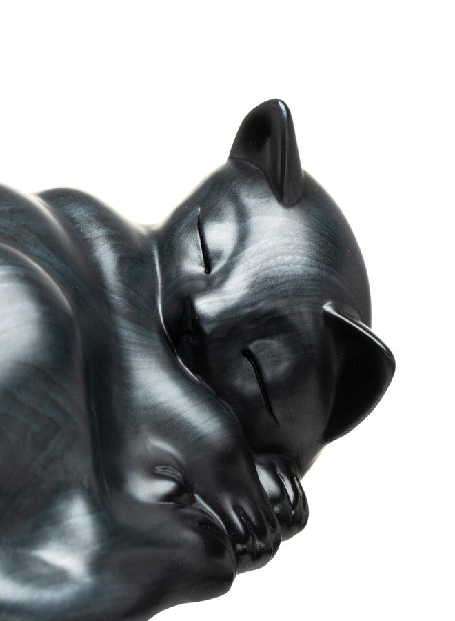 Kriss Art Pet Urns,Sleeping Resin Cremation Cat Urn, Cat Urns for Ashes, Small Animal Urn,Small Pet Urns (Black)… - Image 4