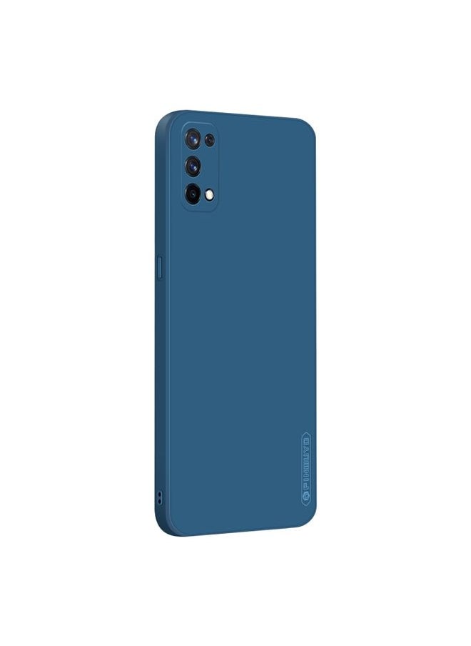 HuHa Case Cover For Realme X7 / Realme Q2 Pro PINWUYO Touching Series Liquid Silicone TPU Shockproof Case Blue 
