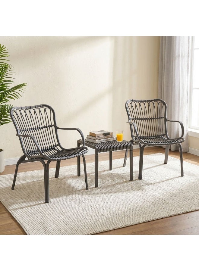 DANUBE HOME طقم شرفة سيرينا 2+1 - رمادي - Image 1