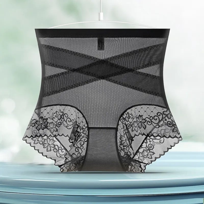 Postpartum Slimming High-Waist Shaper Panties Black - Image 1
