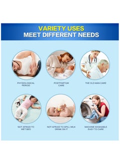Fabienne Waterproof Mattress Protector Double High Absorption Microfiber+TPU Pad Cover for Pets Kids Adults Deep Pocket Style 100% Waterproof Mattress Protector Double 150x200cm White  - Image 3