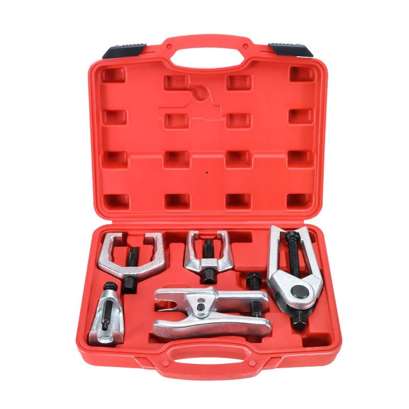 FreeTec 5 in 1 Ball Joint Separator Pitman Arm Puller Heavy Duty Tie Rod End Remover Front End Service Tool Set for Car SUV Light Truck