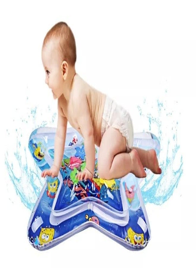 RIGJAK Baby Star Shape Water Play Mat Toys Inflatable Tummy Time Leakproof Water Play Mat - Image 2