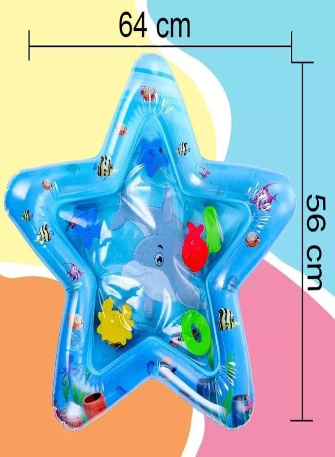 RIGJAK Baby Star Shape Water Play Mat Toys Inflatable Tummy Time Leakproof Water Play Mat - Image 5