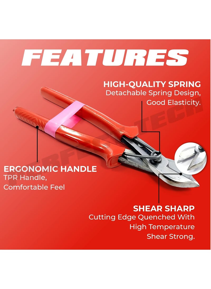 PERFECT TECH PERFECT TECH Multipurpose Tin Snip Heavy Duty 8 Inch Designed For Cutting Through Various Materials With Ease Accuracy Can Cut Electrical WiresMetal SheetTin PVC Channel LED Light Profile  - Image 3