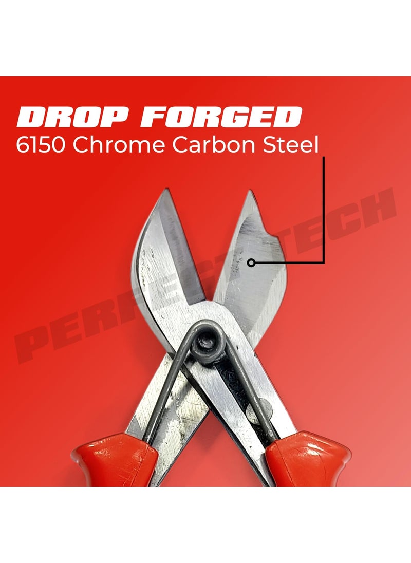 PERFECT TECH PERFECT TECH Multipurpose Tin Snip Heavy Duty 8 Inch Designed For Cutting Through Various Materials With Ease Accuracy Can Cut Electrical WiresMetal SheetTin PVC Channel LED Light Profile  - Image 4