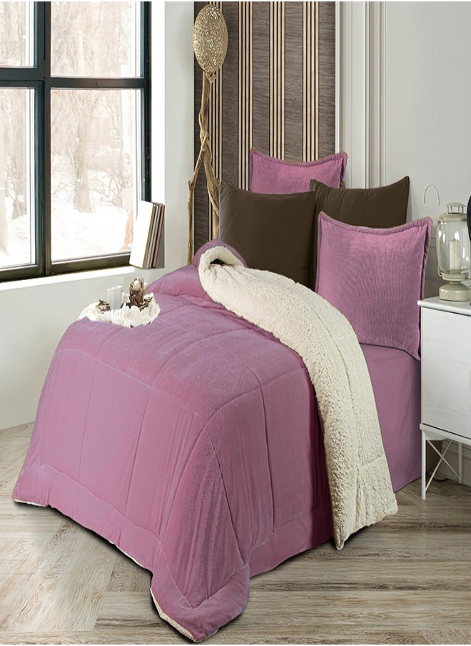 PACHA HOME Double-Sided Quilt, Unique Model + 1 Pillowcase - Color: Kashmir -Size: 170*230 - Weight: 4 Kg.  - Image 1