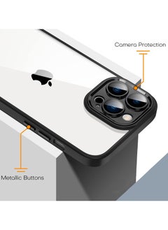 Generic Bumper Protective Case for Iphone 14 Pro Max 6.7 Silicone TPU Bumper Ultra Durable Ultra-Safe Camera Optimum Solution Black  - Image 2