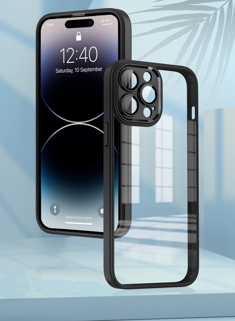 Bumper Protective Case for Iphone 14 Pro Max 6.7 Silicone TPU Bumper Ultra Durable Ultra-Safe Camera Optimum Solution Black  - Image 3