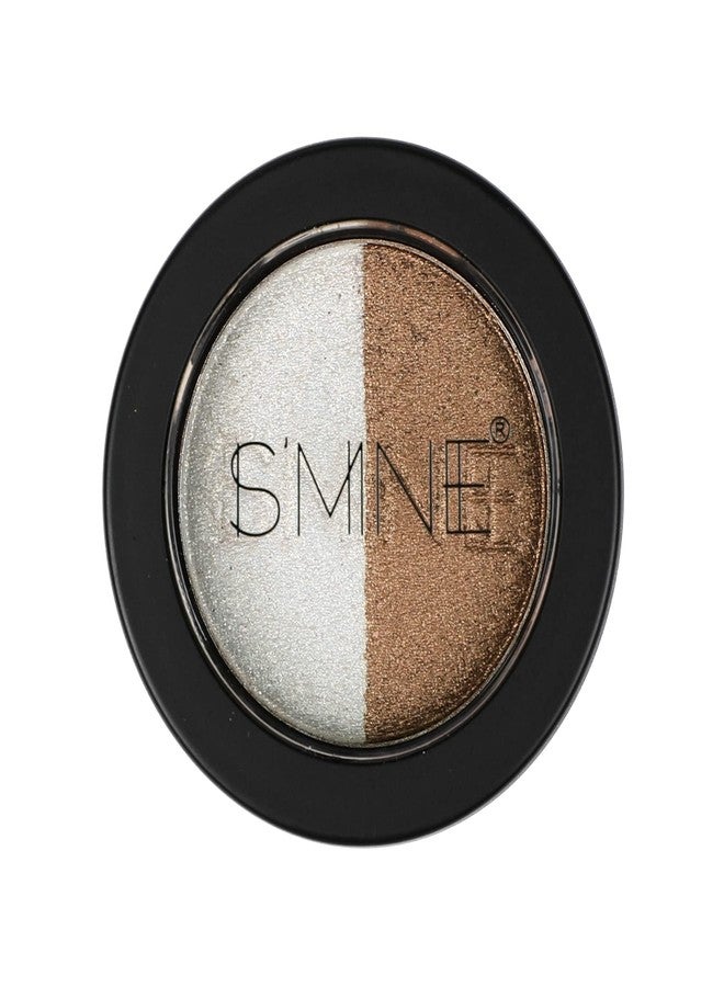 IS'MINE Single Duo Shimmer Brown Eyeshadow, Dual Color, Longwear, White Eye Makeup for Day & Night - Image 2