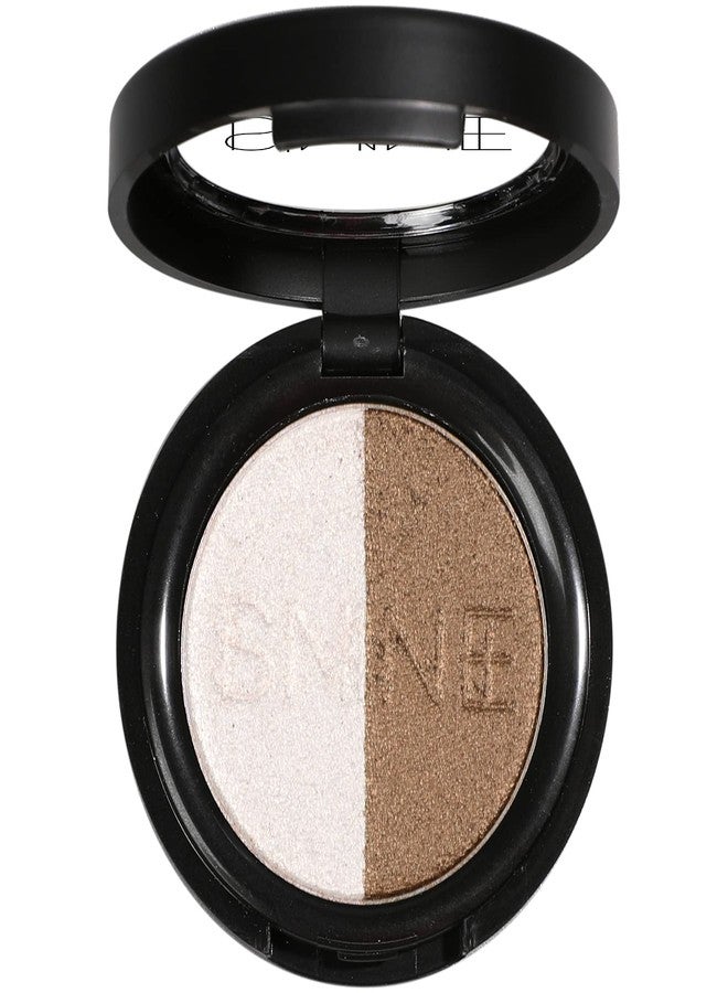 IS'MINE Single Duo Shimmer Brown Eyeshadow, Dual Color, Longwear, White Eye Makeup for Day & Night - Image 1