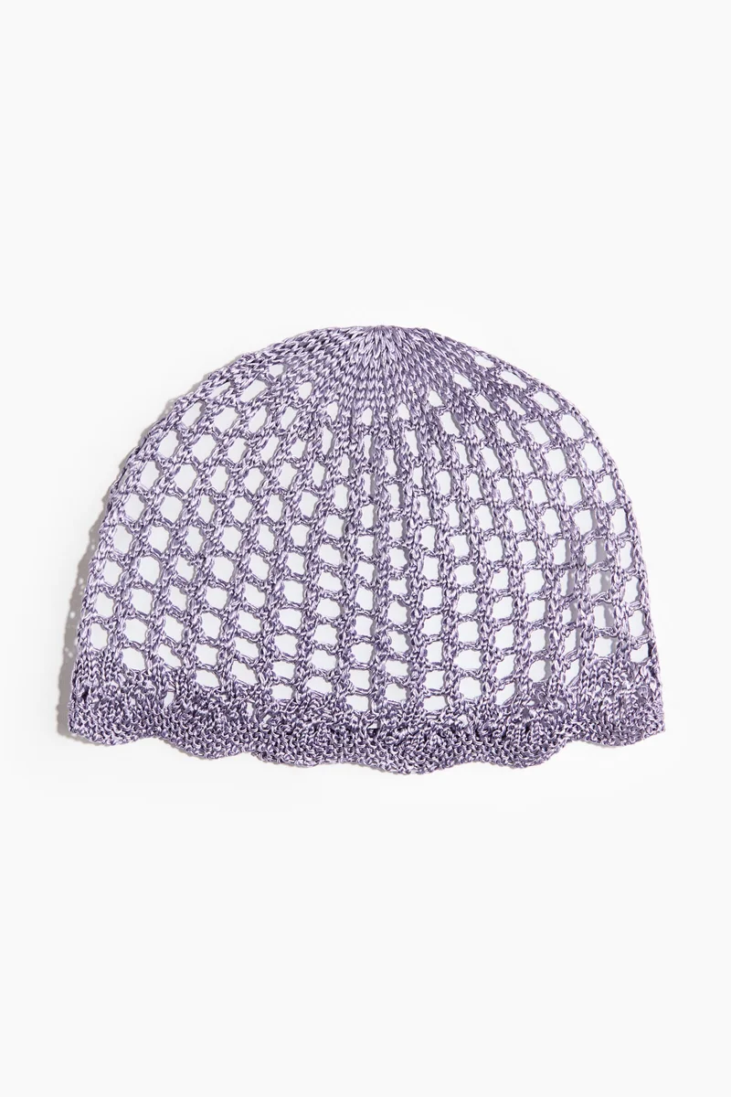 Crochet-look hat