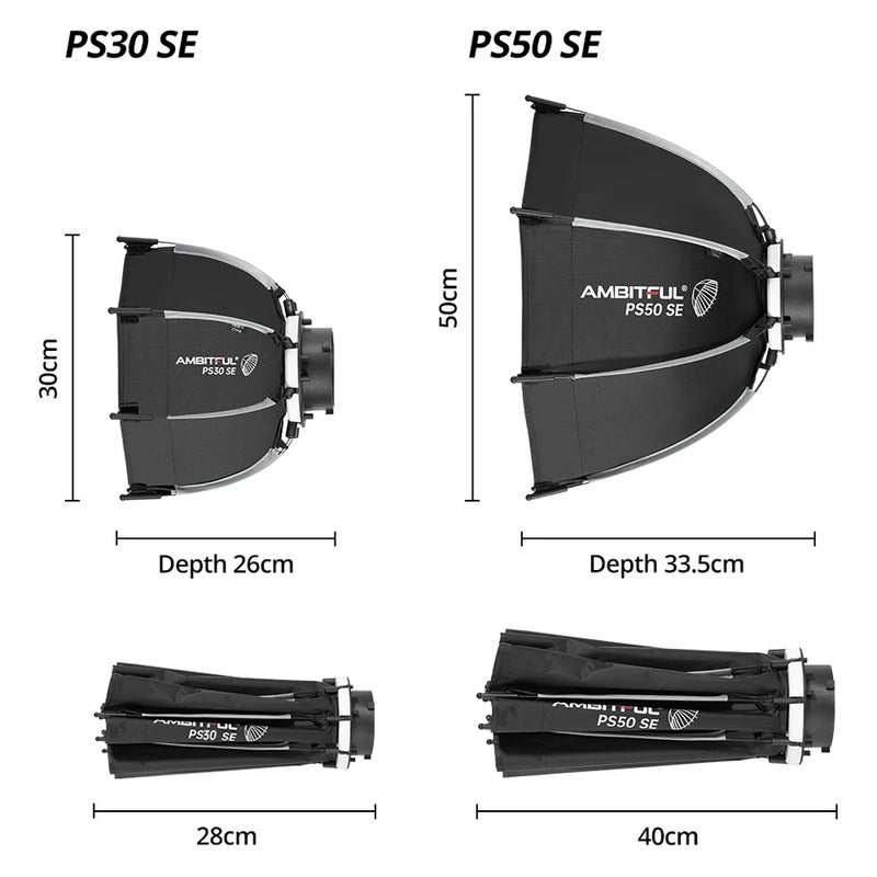 أمبيتيفول صندوق إضاءة ناعم Ambitful, PS30 and grid - Image 4