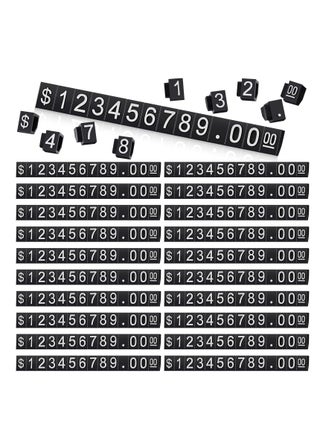 Price Tags, 50 Sets Price Display Cube Number Letter Adjustable Display Label Dollar Pricing Repeatable Stand Block Kit for Retail Shop Jewelry Price Display - pzsku/ZF4894228B9E2A3924175Z/45/_/1689667410/0b5cfd76-1671-449b-b7a8-f7c74ff7f65b