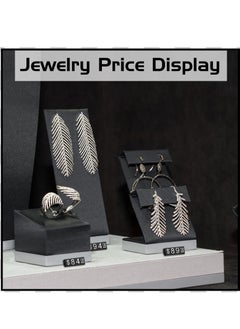 Excefore Price Tags, 50 Sets Price Display Cube Number Letter Adjustable Display Label Dollar Pricing Repeatable Stand Block Kit for Retail Shop Jewelry Price Display  - Image 4