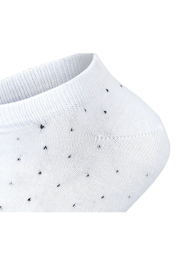SAM SOCKS Men Set of 3 Ankle Dots Casual Socks Black-Grey-White  - Image 5