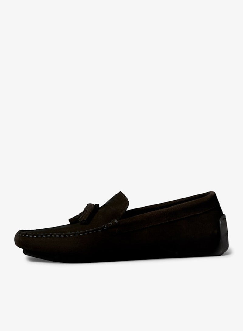 CALVIN KLEIN Suede Moccasin Driving Shoes - Image 1