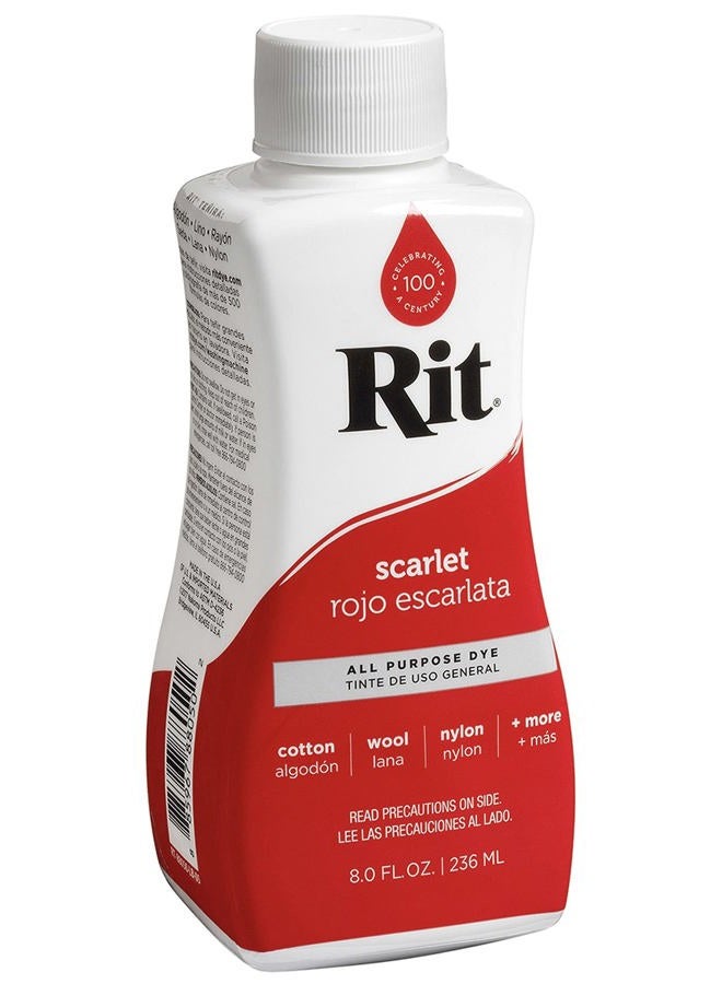 RIT , Scarlet Liquid Fabric Dye, 8-Ounce, 1-Pack, 8 Fl oz - Image 2