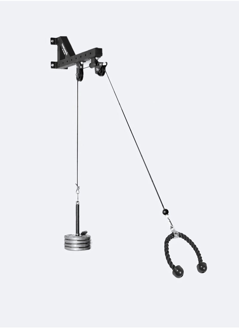 KANGAROO Pull-up machine set with double weight lifting pulley with 360 degree control and 10 kg weights Bundle  - Image 2